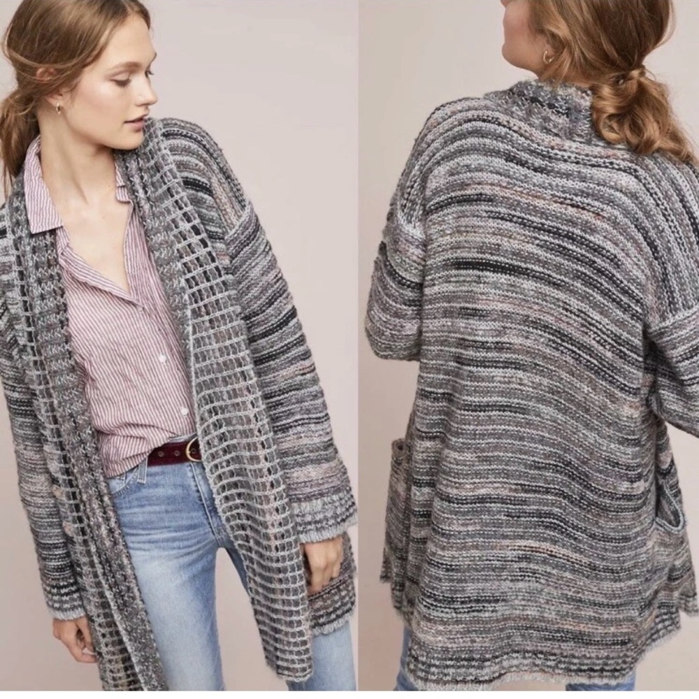 Anthropologie Akemi + Kin Wasilla knit open front cardigan sweater size XS